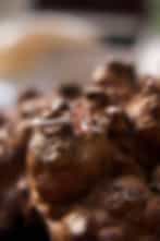 Pink-Brown Cushion-Cut Diamond Ring with Melee Band